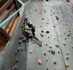 Our amazing Participant, Teisha, enjoying her climb.